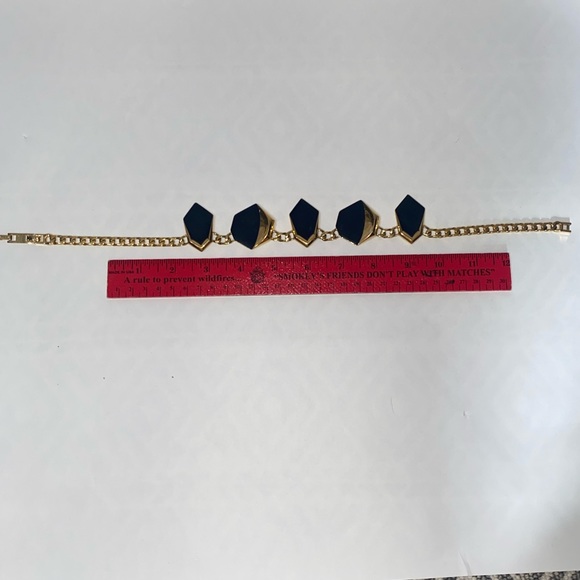 Vintage Gold and Enamel Necklace - Picture 2 of 6